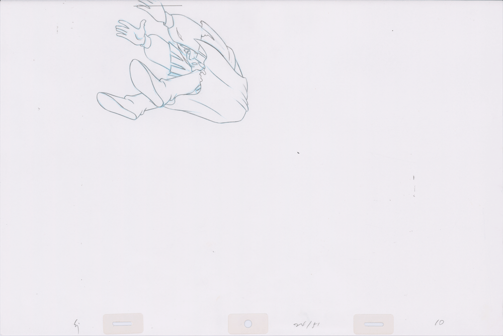 Swan Princess Hand-Drawn Pencil Art Cel