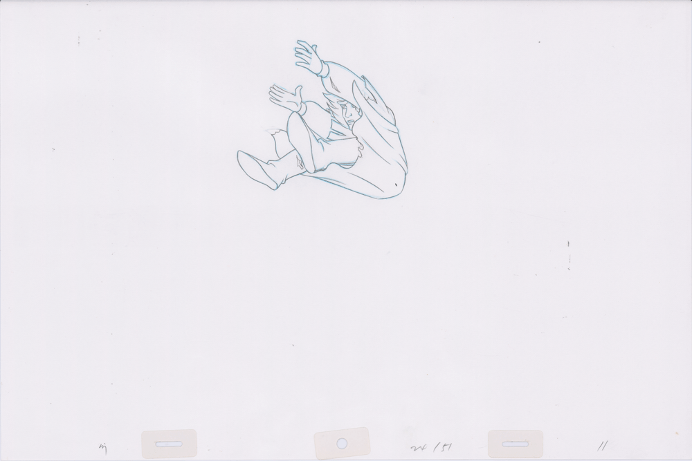 Swan Princess Hand-Drawn Pencil Art Cel