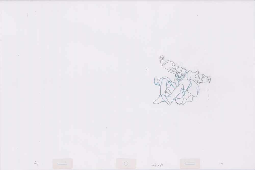 Swan Princess Hand-Drawn Pencil Art Cel