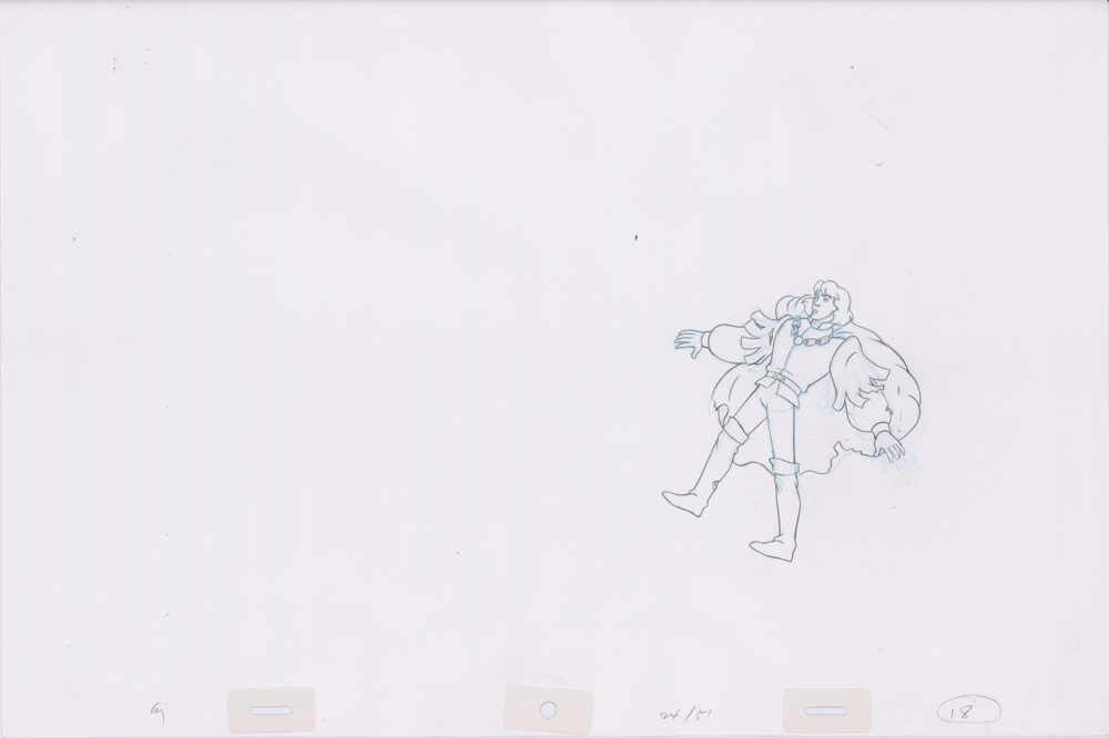 Swan Princess Hand-Drawn Pencil Art Cel