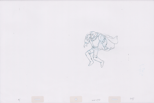 Swan Princess Hand-Drawn Pencil Art Cel