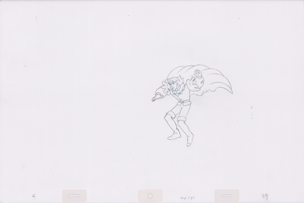 Swan Princess Hand-Drawn Pencil Art Cel