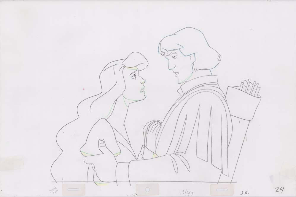 Pencil Art Derek and Odette (Sequence 12-47)