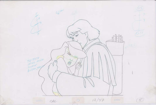 Pencil Art Derek and Odette (Sequence 12-47)