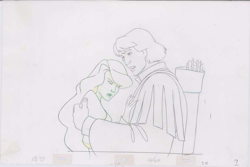 Pencil Art Derek and Odette (Sequence 12-47)