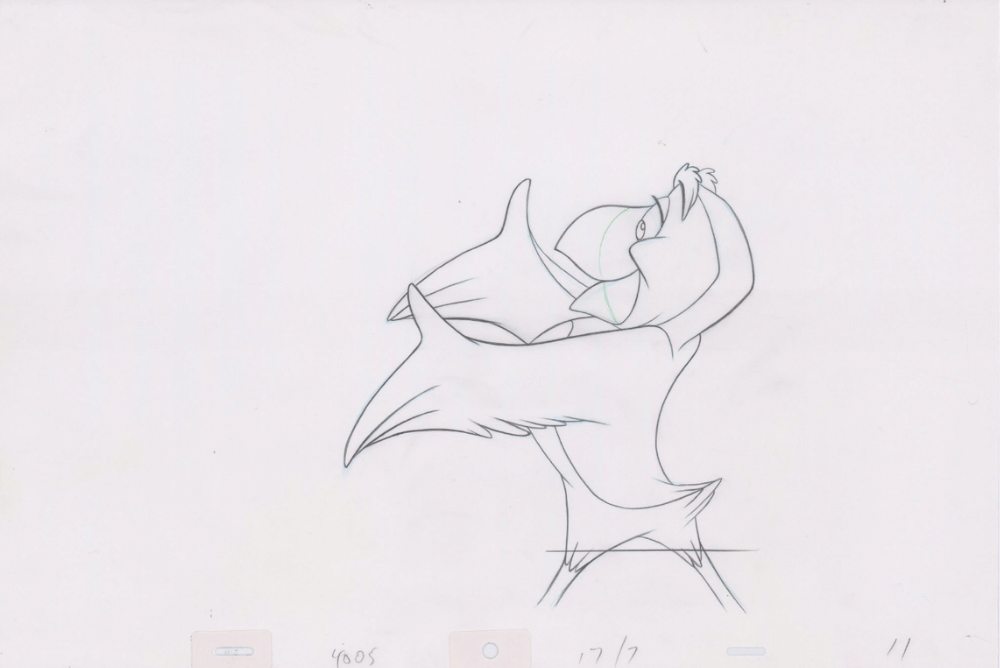 Pencil Art Puffin (Sequence 17-7)