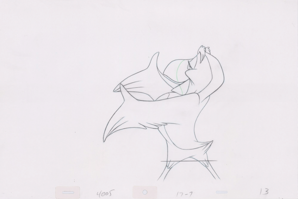 Pencil Art Puffin (Sequence 17-7)