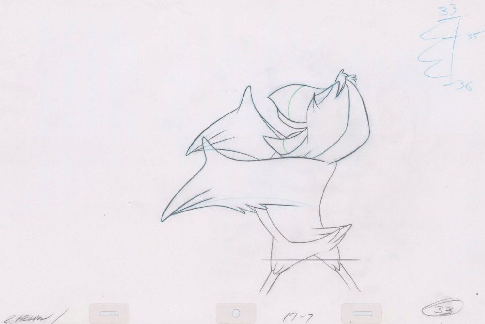 Pencil Art Puffin (Sequence 17-7)