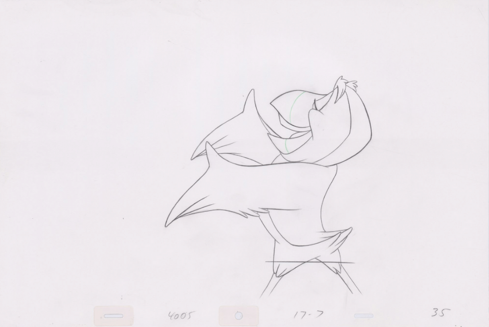 Pencil Art Puffin (Sequence 17-7)