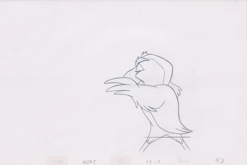 Pencil Art Puffin (Sequence 17-7)