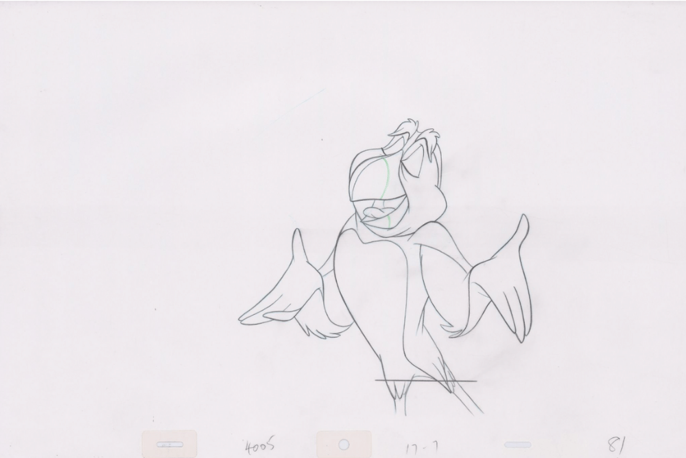 Pencil Art Puffin (Sequence 17-7)