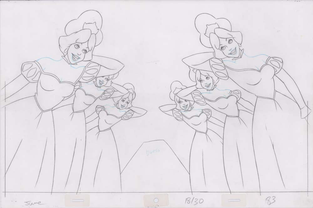 Pencil Art Derek and Princesses (Sequence 18-30)