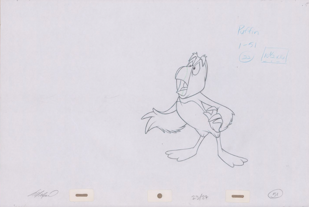 Pencil Art Puffin (Sequence 23-27)