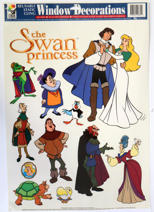 Vintage Swan Princess Window Decals