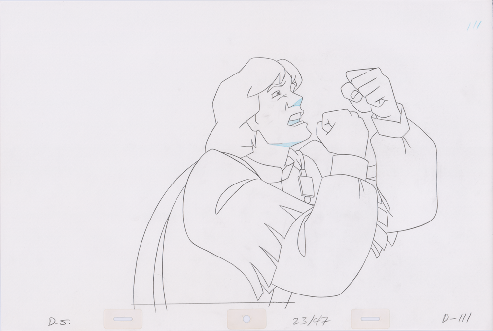 Swan Princess Hand-Drawn Pencil Art Cel