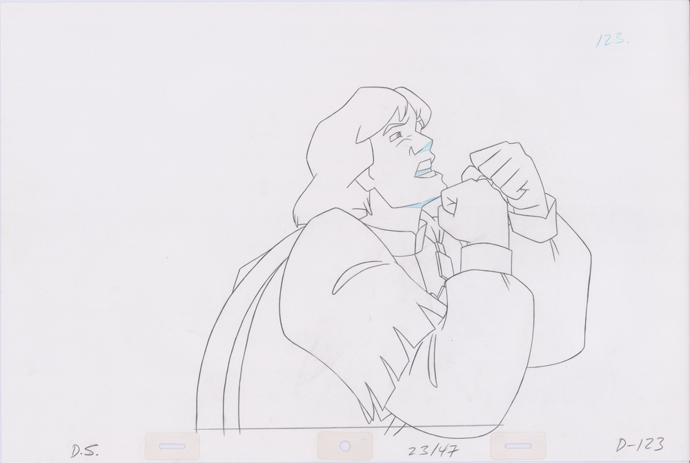 Swan Princess Hand-Drawn Pencil Art Cel