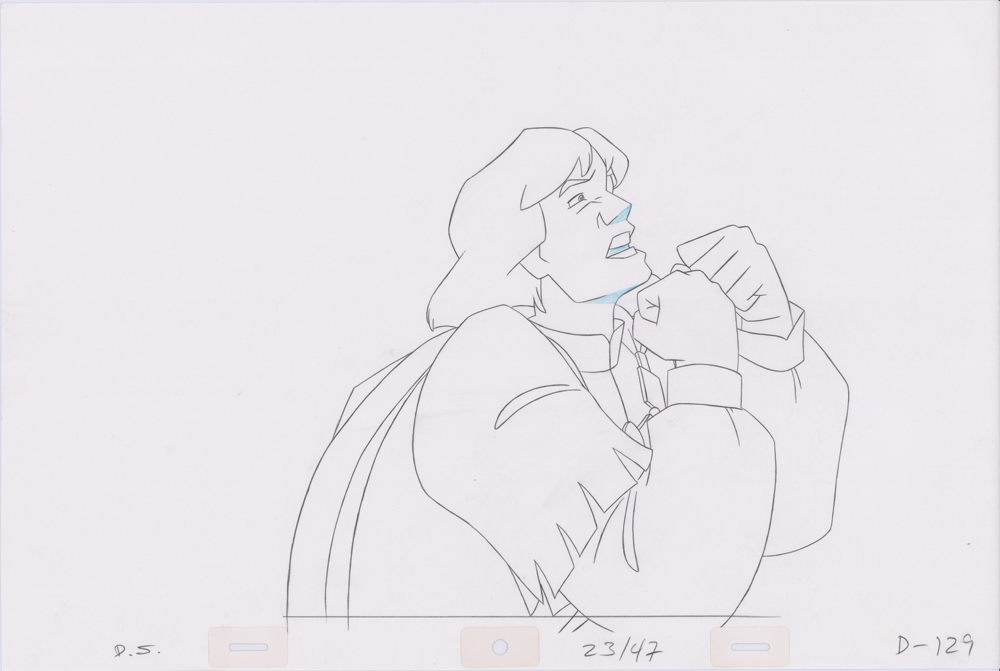 Swan Princess Hand-Drawn Pencil Art Cel