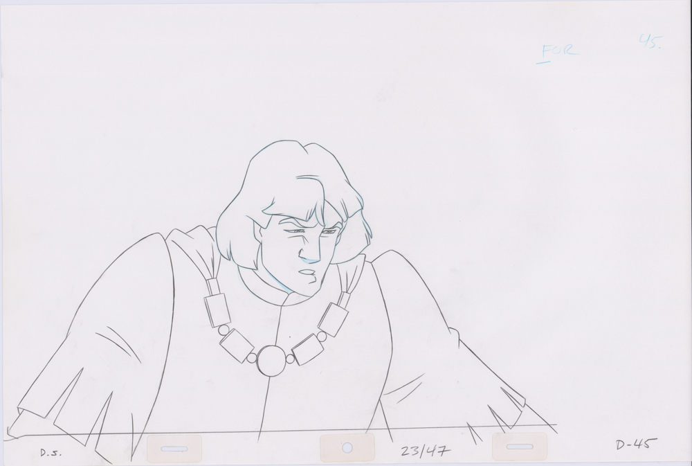Swan Princess Hand-Drawn Pencil Art Cel