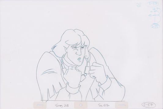 Swan Princess Hand-Drawn Pencil Art Cel