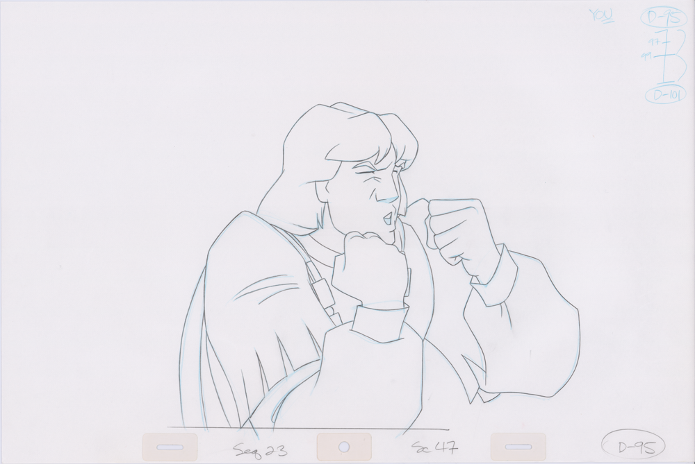 Swan Princess Hand-Drawn Pencil Art Cel