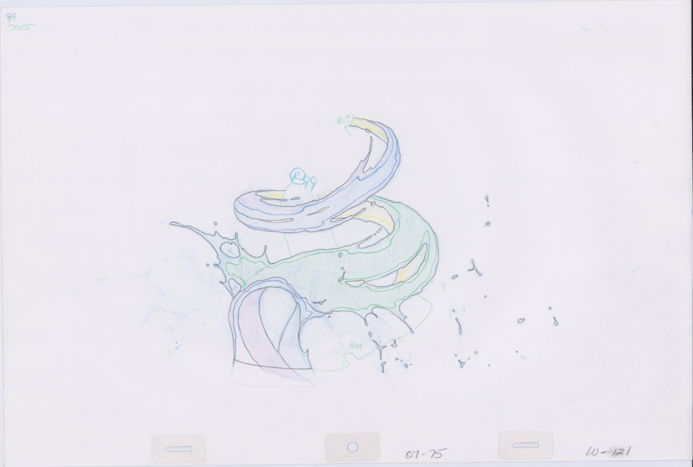 Swan Princess Hand-Drawn Pencil Art Cel