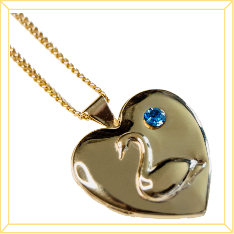 Gemstone Heart Locket