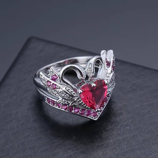 Swan Ring Set